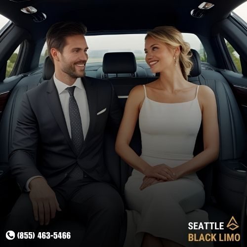 Professional chauffeur-driven luxury sedan for corporate travel in Seattle