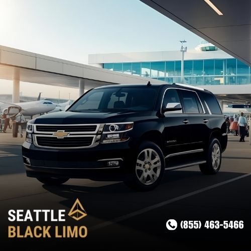 Professional chauffeur-driven luxury sedan for corporate travel in Seattle