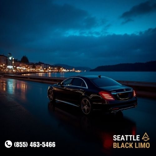 Professional chauffeur-driven luxury sedan for corporate travel in Seattle
