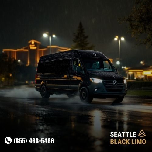 Professional chauffeur-driven luxury sedan for corporate travel in Seattle
