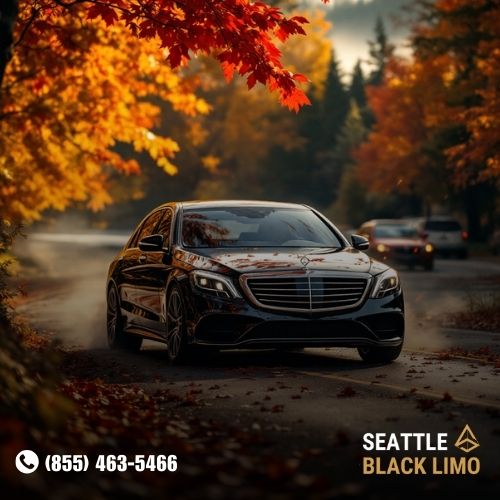 Professional chauffeur-driven luxury sedan for corporate travel in Seattle