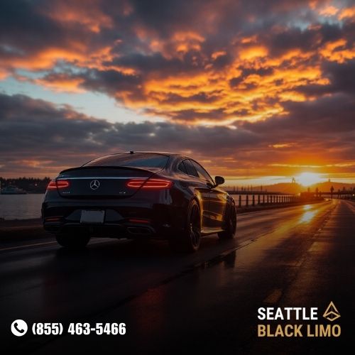 Professional chauffeur-driven luxury sedan for corporate travel in Seattle