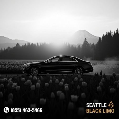 Professional chauffeur-driven luxury sedan for corporate travel in Seattle