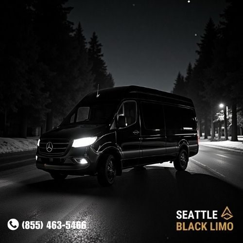 Professional chauffeur-driven luxury sedan for corporate travel in Seattle