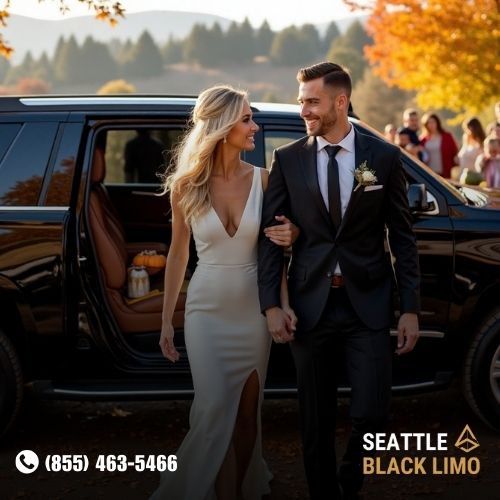 Professional chauffeur-driven luxury sedan for corporate travel in Seattle