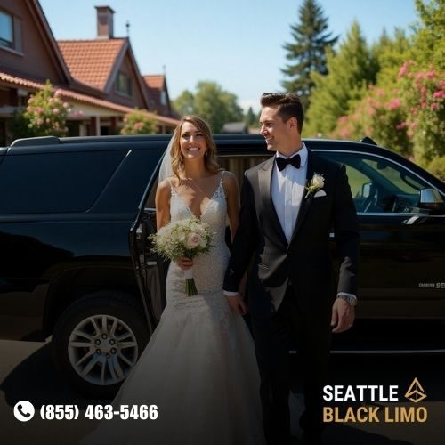 Professional chauffeur-driven luxury sedan for corporate travel in Seattle