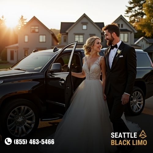 Professional chauffeur-driven luxury sedan for corporate travel in Seattle