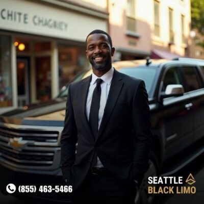 Professional chauffeur-driven luxury sedan for corporate travel in Seattle