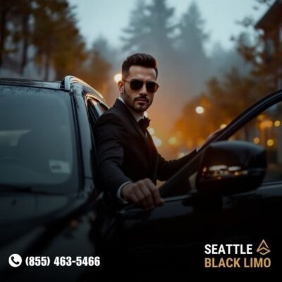 Professional chauffeur-driven luxury sedan for corporate travel in Seattle