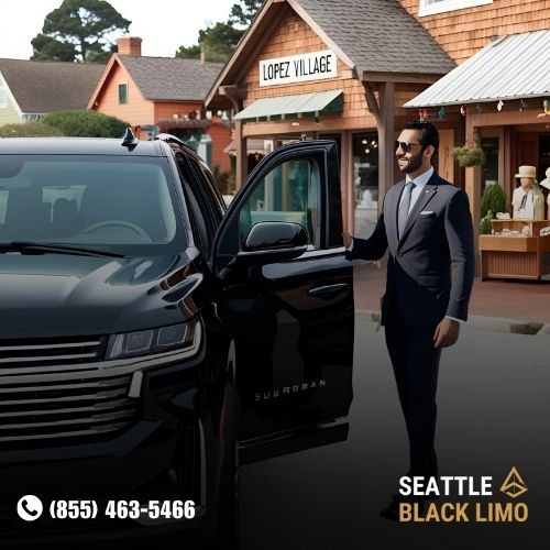 Professional chauffeur-driven luxury sedan for corporate travel in Seattle