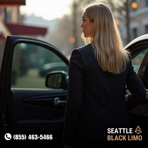 Professional chauffeur-driven luxury sedan for corporate travel in Seattle