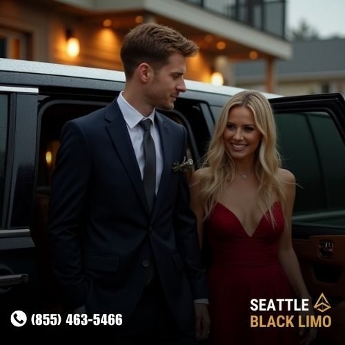 Professional chauffeur-driven luxury sedan for corporate travel in Seattle