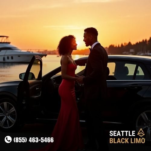 Professional chauffeur-driven luxury sedan for corporate travel in Seattle