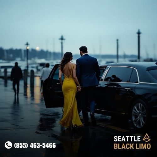 Professional chauffeur-driven luxury sedan for corporate travel in Seattle