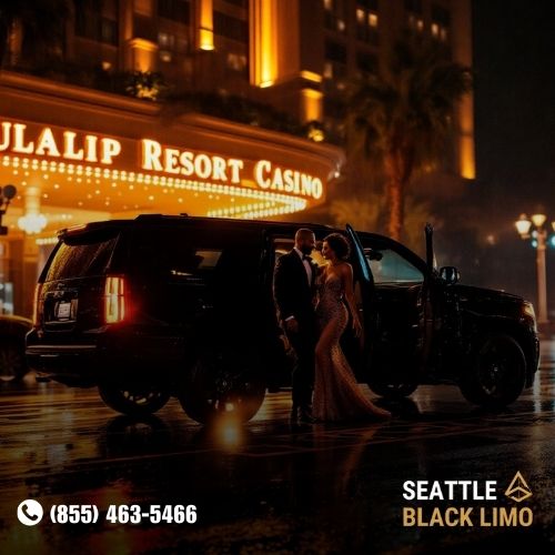 Professional chauffeur-driven luxury sedan for corporate travel in Seattle