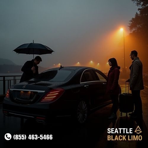 Professional chauffeur-driven luxury sedan for corporate travel in Seattle