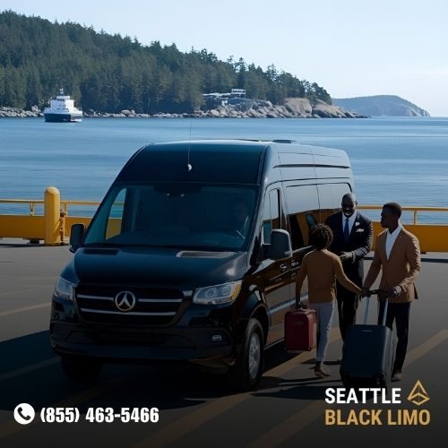 Professional chauffeur-driven luxury sedan for corporate travel in Seattle