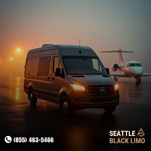 Professional chauffeur-driven luxury sedan for corporate travel in Seattle