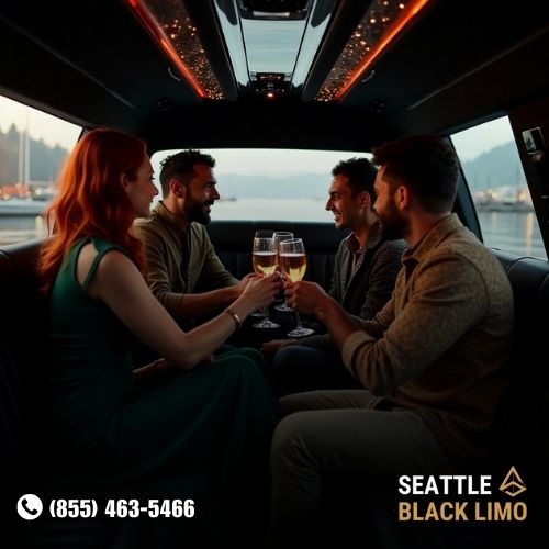 Professional chauffeur-driven luxury sedan for corporate travel in Seattle