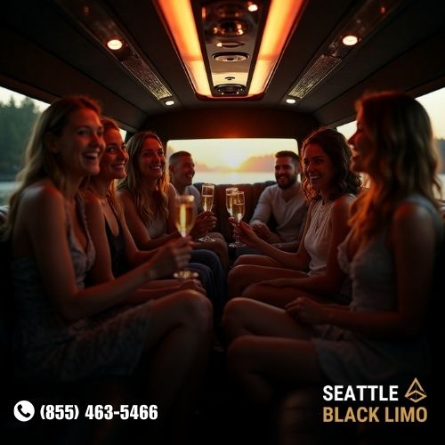 Professional chauffeur-driven luxury sedan for corporate travel in Seattle