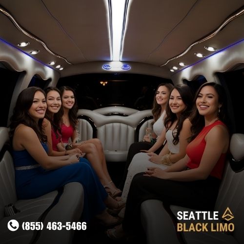Professional chauffeur-driven luxury sedan for corporate travel in Seattle