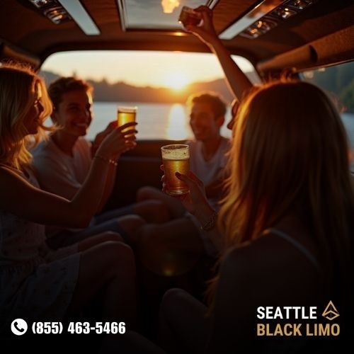 Professional chauffeur-driven luxury sedan for corporate travel in Seattle
