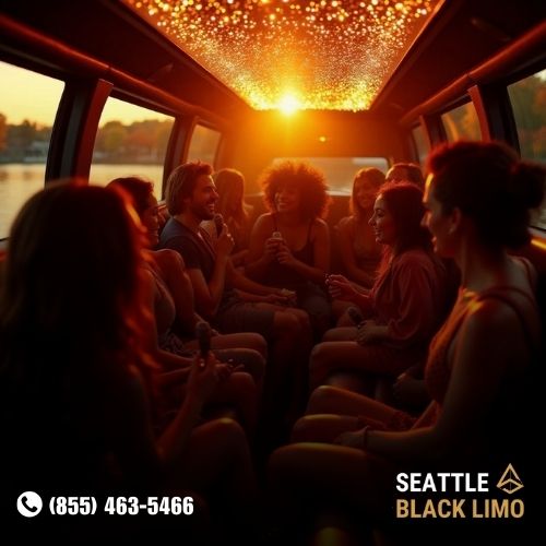 Professional chauffeur-driven luxury sedan for corporate travel in Seattle