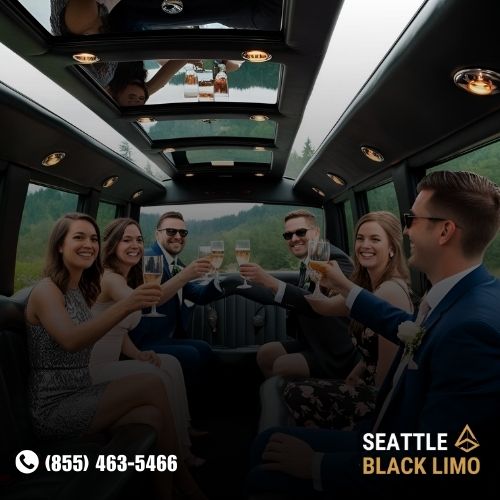 Professional chauffeur-driven luxury sedan for corporate travel in Seattle