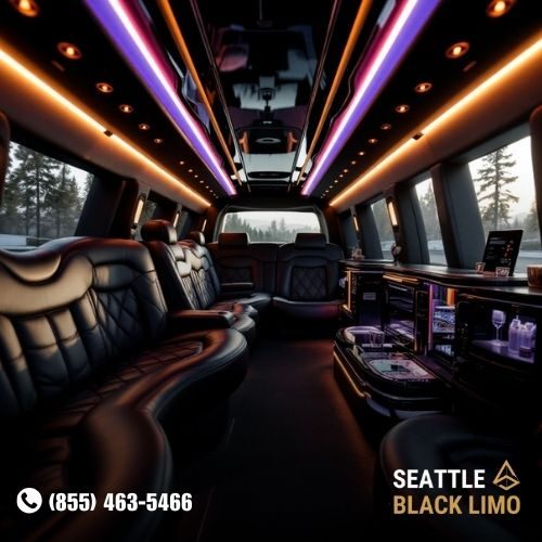 Professional chauffeur-driven luxury sedan for corporate travel in Seattle