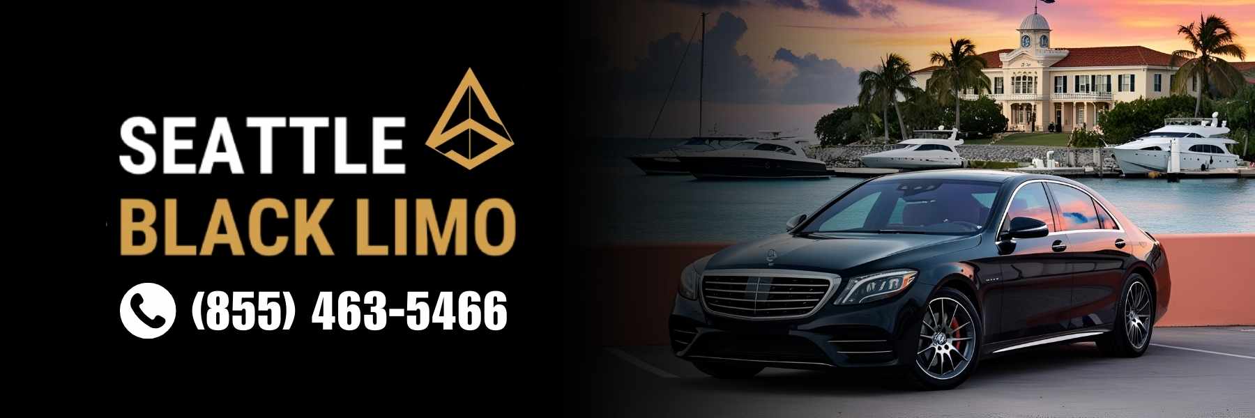 Luxury stretch limo at Roche Harbor on San Juan Island
