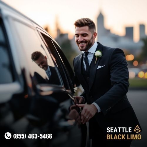 Professional chauffeur-driven luxury sedan for corporate travel in Seattle