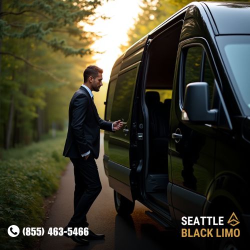 Professional chauffeur-driven luxury sedan for corporate travel in Seattle