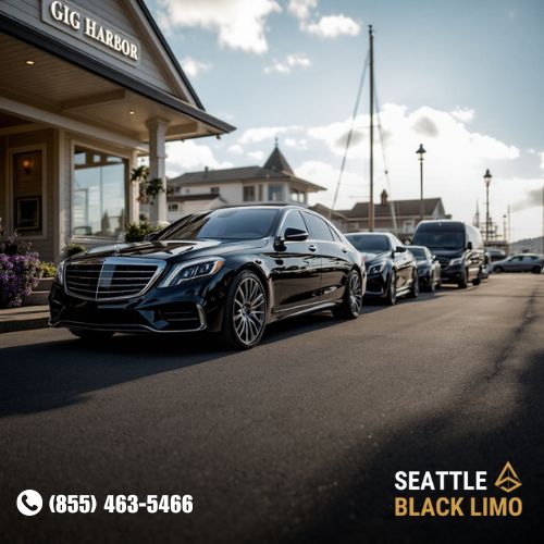 Professional chauffeur-driven luxury sedan for corporate travel in Seattle