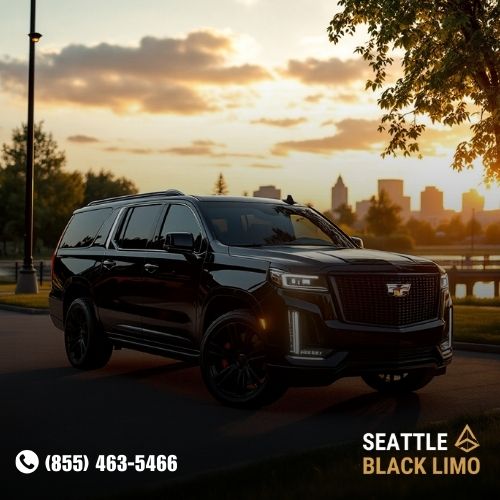 Professional chauffeur-driven luxury sedan for corporate travel in Seattle