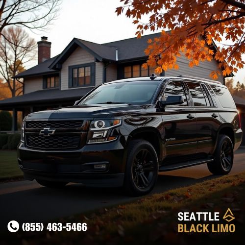 Professional chauffeur-driven luxury sedan for corporate travel in Seattle