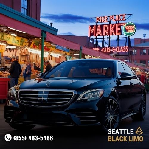 Professional chauffeur-driven luxury sedan for corporate travel in Seattle