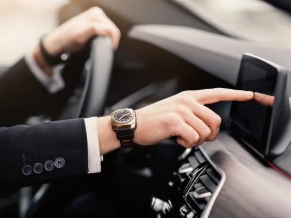 Professional chauffeur-driven luxury sedan for corporate travel in Seattle