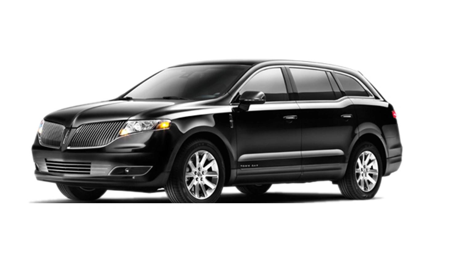 A sleek black Lincoln MKT luxury crossover SUV shown against a plain white background.