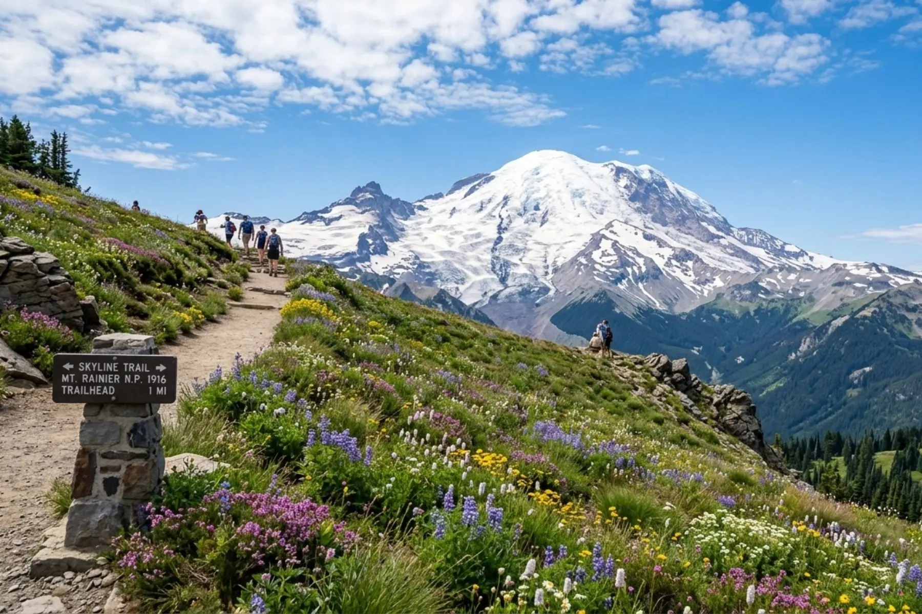 Mount Rainier National Park View