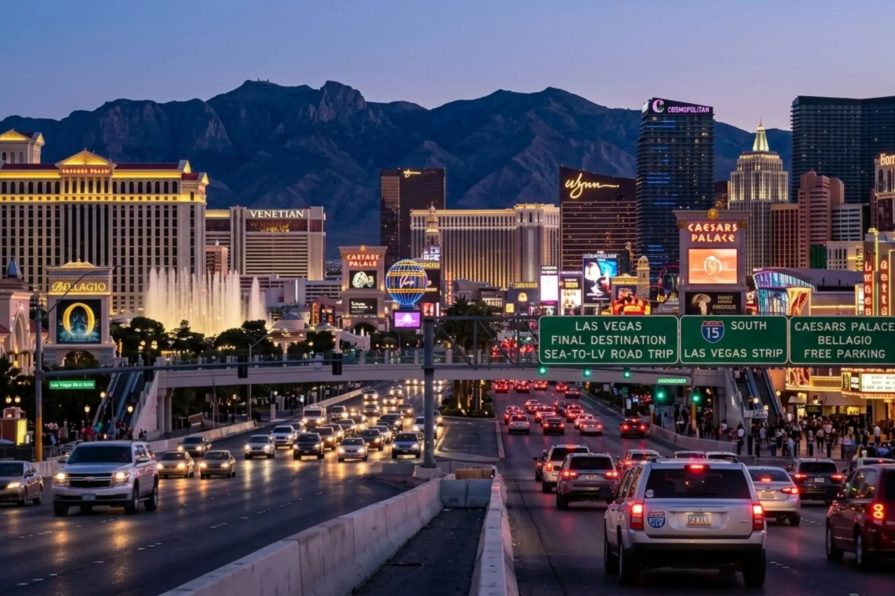 Las Vegas Strip Destination Arrival