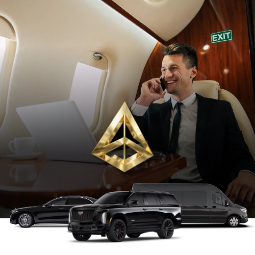man on plane talking on phone